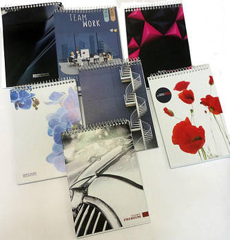 Блокнот А5 на пружині, 80 аркушів БСВ-80 G-Rich