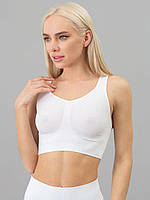 Топ на широких бретелях Classic top Bianco S/M Белый