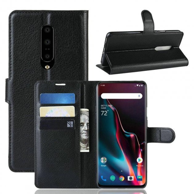 Чохол-книжка Litchie Wallet для OnePlus 7 Pro Black, фото 1