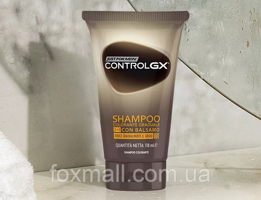 Шампунь від сивого волосся Just For Men CONTROL GX 2in1, 118 мл