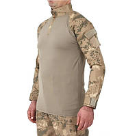 Рубашка мужская тактическая боевая с длинным рукавом, футболка армейская для военных и армии ВСУ, Бежевый L
