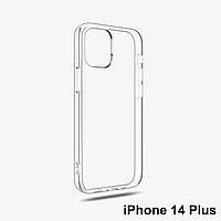 Накладка силиконовая HOCO "Light series TPU" iPhone 14 Plus, чехол на айфон прозрачный .Хит!