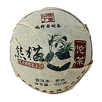 Чай шу пуэр "Панда" Сишуанбаньна, 100 грамм, 2016 год