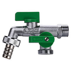 Кран кульовий поливальний подвійний ARCO 1/2″×3/4″×3/4″ 00472 | 000013553