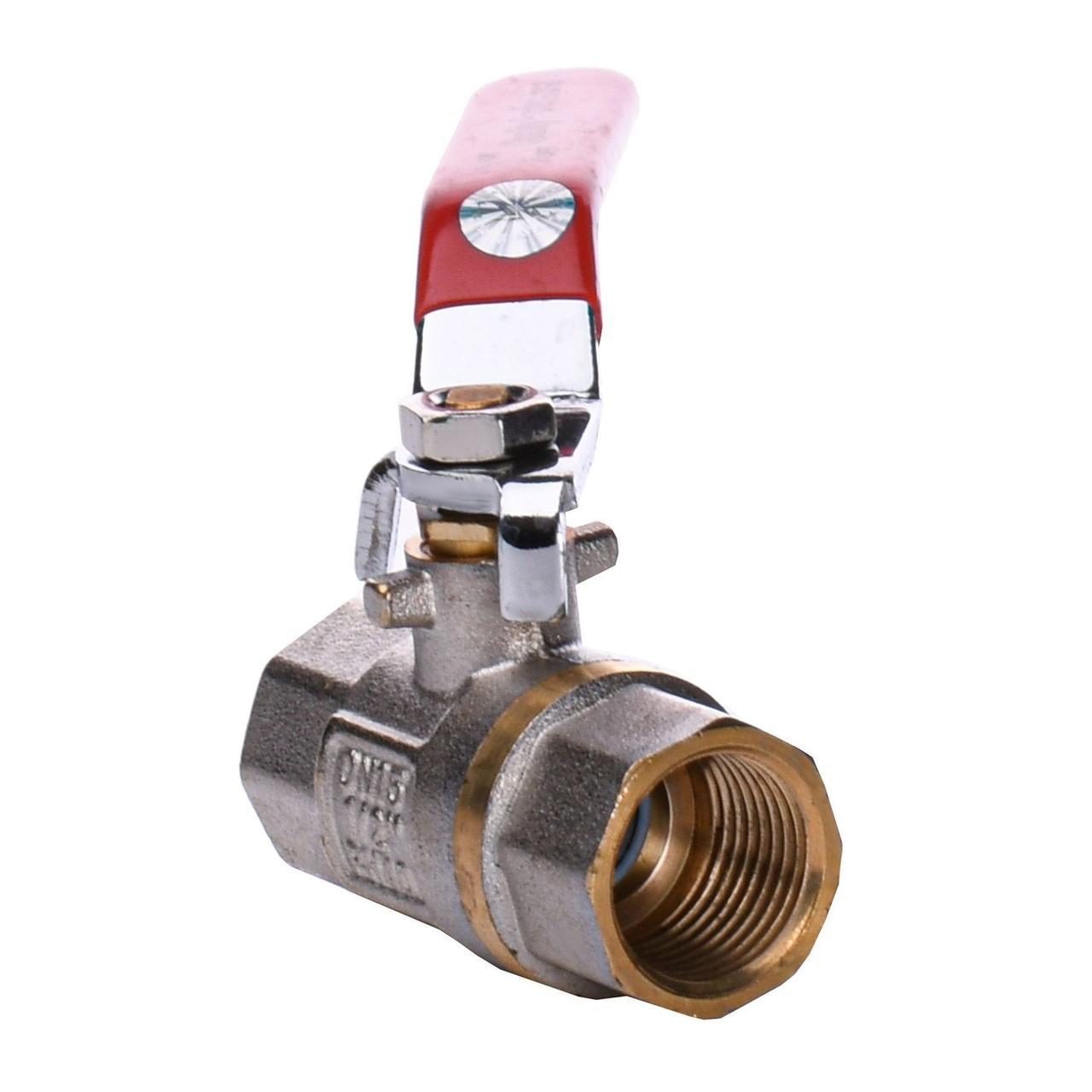 Кран кульовий прямий PROFESSIONAL 1/2″ внутрішня-внутрішня КР PN40 QP151 | 000010163, фото 1