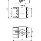 Кран кульовий прямий SELBA 1″ зовнішня-внутрішня КБ SL1508 | 000009636, фото 3