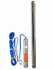 Насос свердловинний з пов,уст, до піску 3" OPTIMA 3SDm 2,5/30 1,1 кВт 124м ! пульт!кабель 15м | 000014125