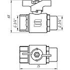 Кран кульовий прямий SELBA 3/4 зовнішня-внутрішня КБ SL1508 | 000009628, фото 3