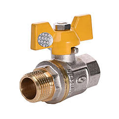 Кран кульовий прямий Solomon 1/2″ зовнішня-внутрішня ЖБ PN40 B1008 | 000001321