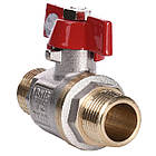 Кран кульовий прямий Solomon 1/2″ зовнішня-зовнішня КБ PN40 B1420 | 000010740, фото 3