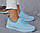 Розміри 36, 37, 38, 39, 40  Комфортні весняні літні кросівки, текстиль сітка, блакитні на підошві з піни, фото 4