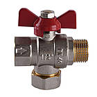 Кран кульовий прямої з фільтром Solomon 1/2″ зовнішня-внутрішня КБ PN40 3888 | 000017937, фото 2