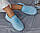 Розміри 36, 37, 38, 39, 40  Комфортні весняні літні кросівки, текстиль сітка, блакитні на підошві з піни, фото 8