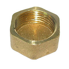 Заглушка внутрішня латунь 1/2″ А1001-1А | 000010502
