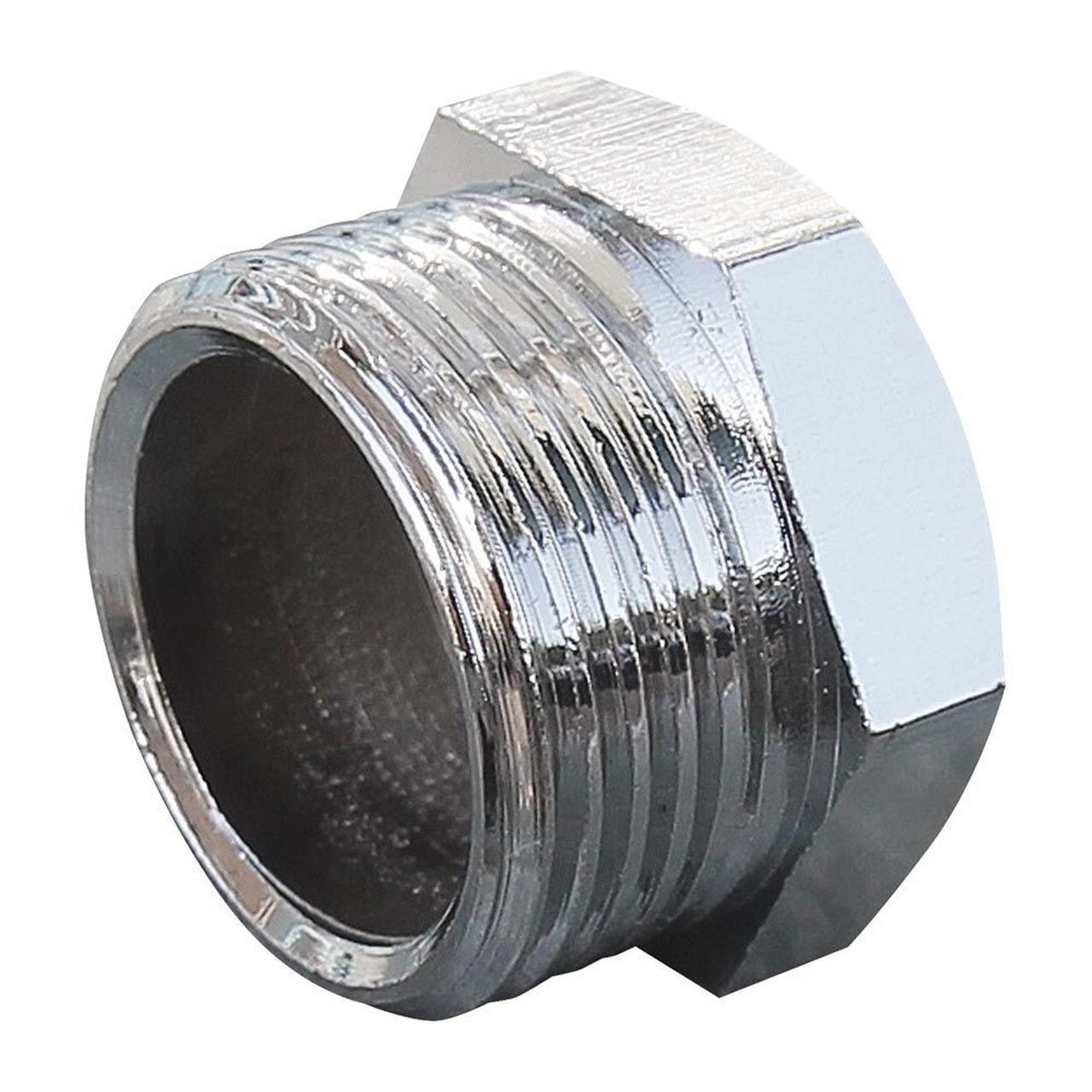 Заглушка з зовнішньою різьбою Solomon 1/2″ Хром 4001 | 000001131