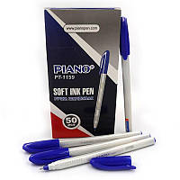 Ручка олійна Piano Correct 0,7 мм, синя, тригранна PT-1159