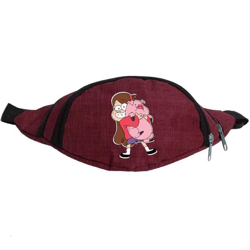 Сумка Бананка на пояс Гравіті Фолз Мейбл і Пухля (GF-002) Cappuccino Toys бордова, фото 1