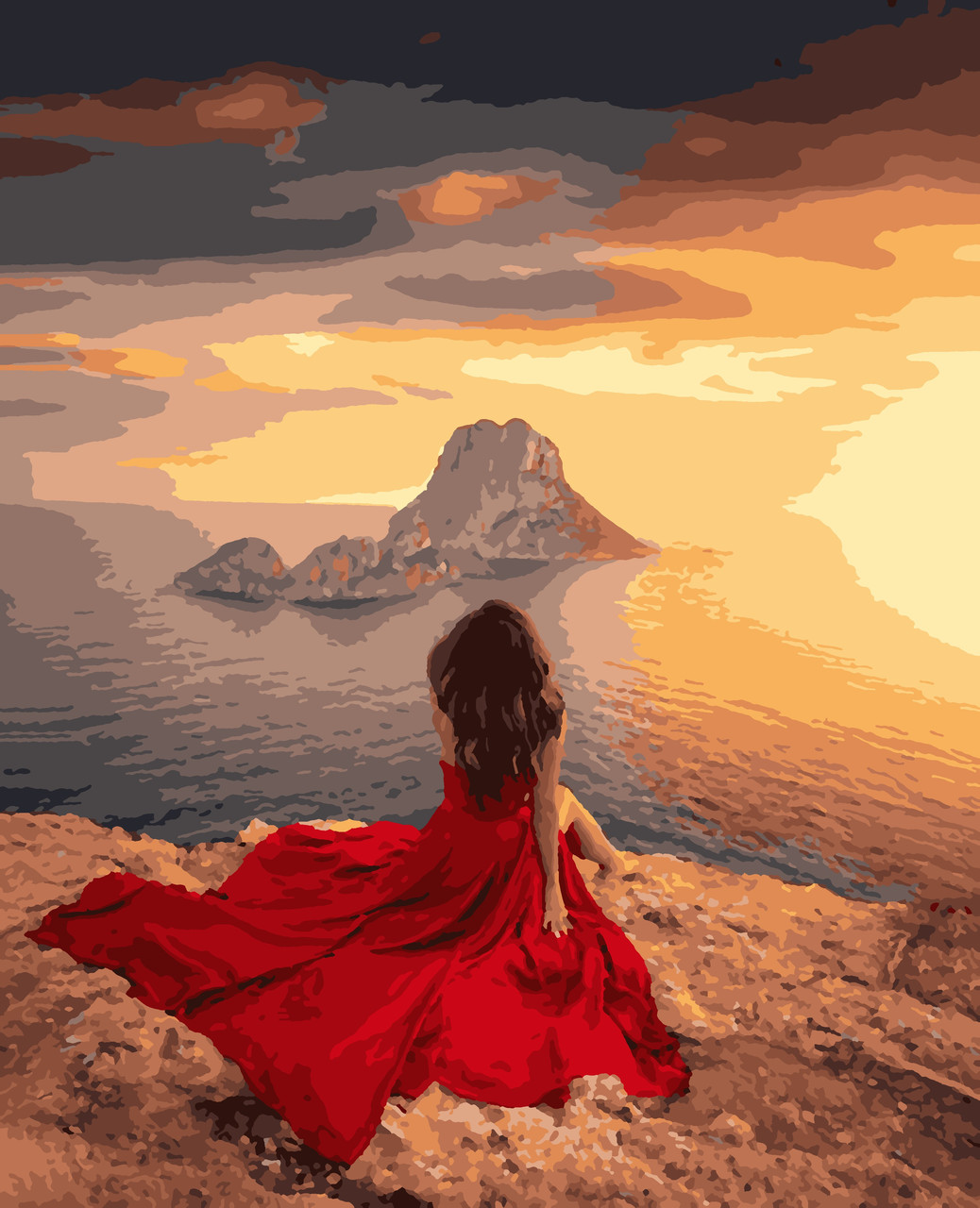 Картина за номерами "Світанок на морі" 40*50 см