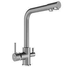 Змішувач для кухні MEXEN DUERO GREY сірий на дві води *