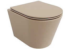 Підвісний унітаз MEXEN RICO CAPPUCCINO MATT капучіно *