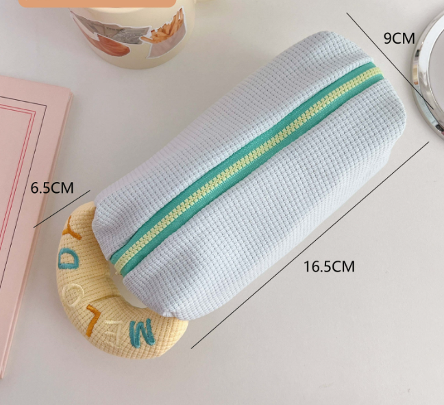 Косметичка MELODY блакитна з жовтою ручкою, органайзер,FS-2017,1, фото 1