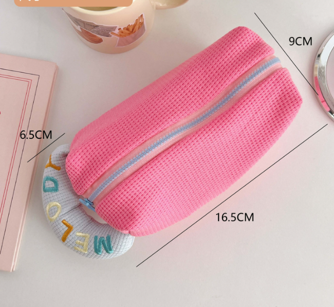 Косметичка MELODY рожева з блакитною ручкою, органайзер,FS-2017,2