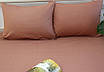 Простирадло на гумці + наволочки 180х200х20 Mahogany Rose, фото 2