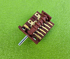 Перемикач дев'ятипозиційний AC6 (0+8 положень) / 16А / 250V / Т150 (контакти зовні 6+7) ARGESON, Туреччина