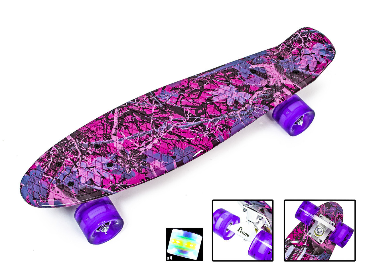Penny Board "Рожевий Ліс" Світні колеса