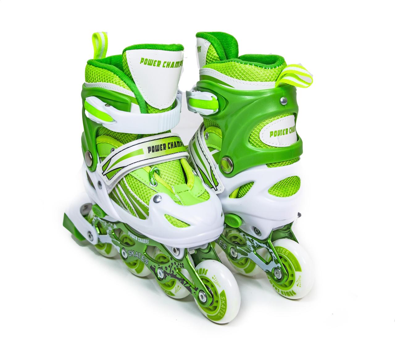 Ролики Power Champs Green розмір 34-37