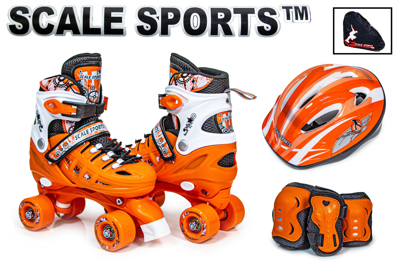 Комплект квадів Scale Sport Жовтогарячий, розмір 29-33