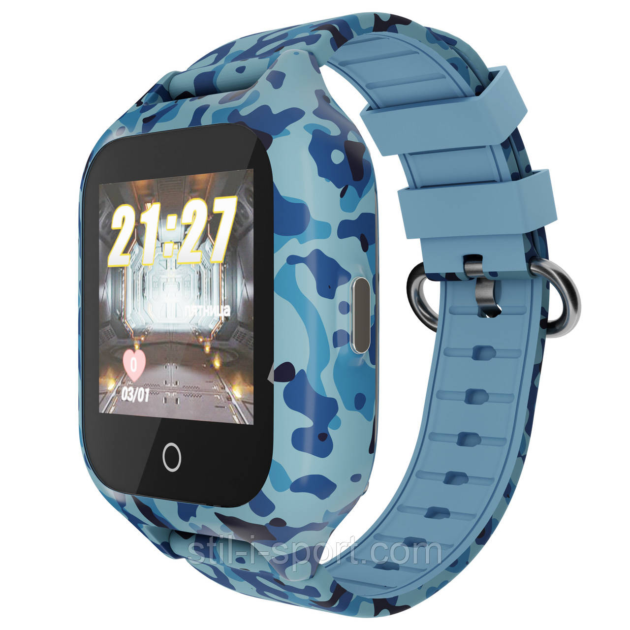Дитячий водонепроникний GPS-годинник MYOX MX-72BLW (4G) камуфляж із відеодзвінком оптом, фото 1
