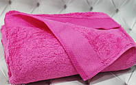 Махровая подстилка полотенце на шезлонг 75×200см хлопковая плотная Турция Малина