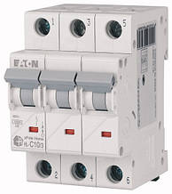 Автоматичний вимикач Eaton (Moeller)HL 4,5ка, х-ка C 3P 10А (194789)