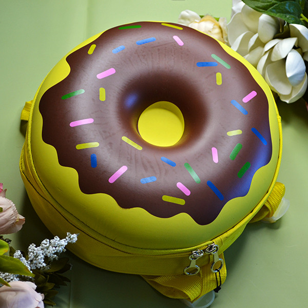 Рюкзак для дітей 3д круглий у формі пончика розмір 26 х 26 х 6 см, фото 1