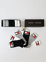 Носки Томми Хилфигер для мужчин низкие комплект 6шт. Подарочный набор носков для мужчин Tommy Hilfiger 6 пар