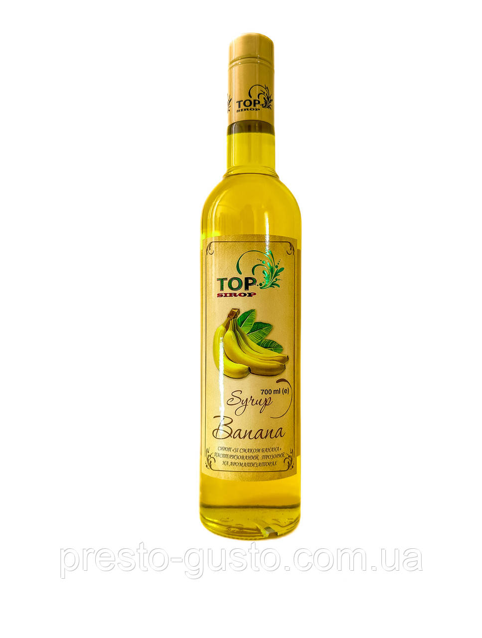 Сироп "Банановий" 0,9л ТМ "TOP Sirop"