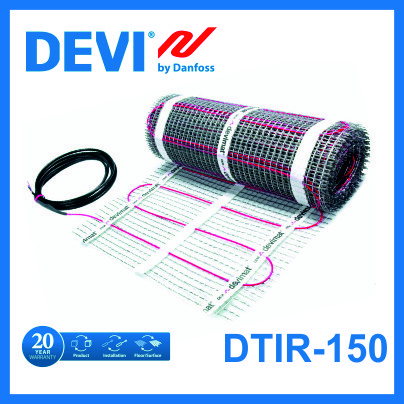 Двожильний нагрівальний мат DEVI 9 м. кв.