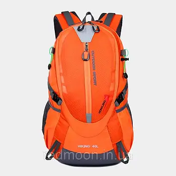 Рюкзак туристичний на 40 л (52х35х20 см) xs2586, Помаранчевий / Похідний рюкзак / Рюкзак в похід