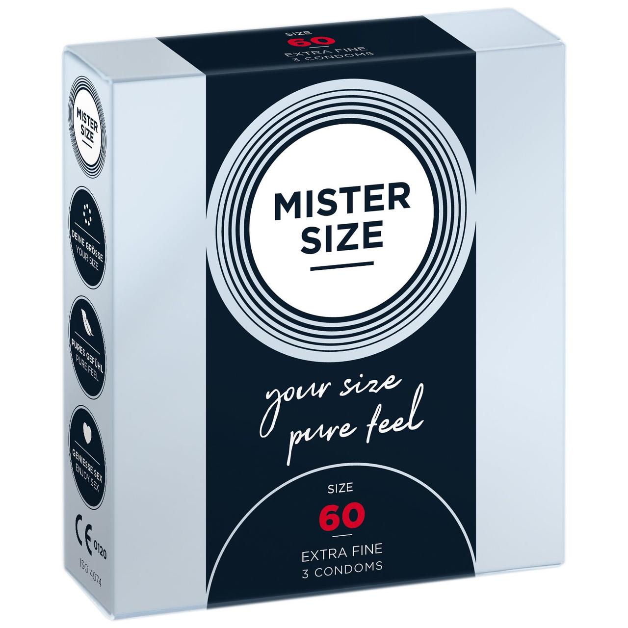 Презервативы Mister Size 60 (3 pcs)