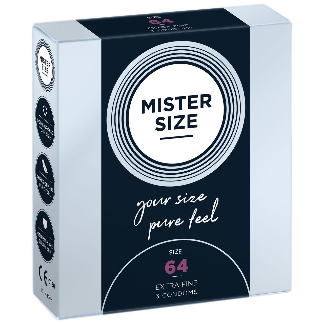 Презервативы Mister Size 64 (3 pcs)