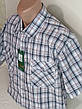 Чоловіча сорочка великого розміру Hetai vk-315 класична синя в клітку бавовна, чоловіча теніска стильна, фото 10