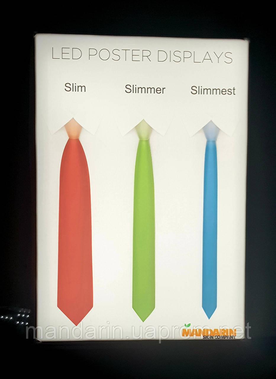 Ультратонка світлова панель LUMAIRE А2 одностороння з текстильним постером