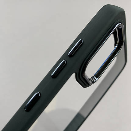 Чохол для Samsung Galaxy А51 прозорий чохол з кольоровою окантовкою на телефон самсунг а51 чорний l1n, фото 2