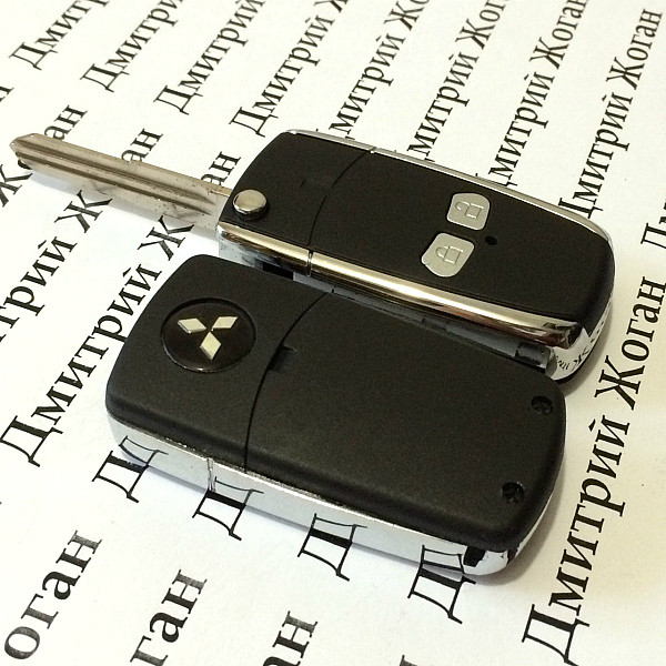 Корпус выкидного авто ключа для Mitsubishi (Митсубиси) 2 - кнопки - фото 2 - id-p34354822