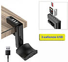 Тримач для навушників + USB хаб 2.0 Hook 02 з кабелем USB. Тримач навушників настільний, фото 6