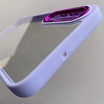 Чохол для Samsung Galaxy А50s прозорий чохол з кольоровою окантовкою на телефон самсунг а50с бузковий l1n, фото 4