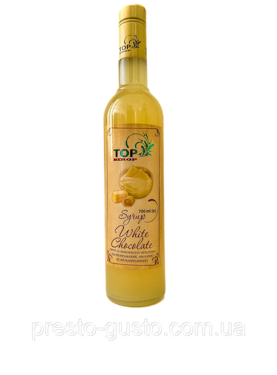 Сироп "Білий шоколад" 0,9л ТМ "TOP Sirop"