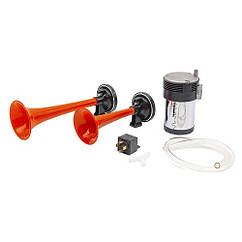 Cигнал звуковий повітряний "дудка" 12V 2-тоновий Elegant (EL 100 744)