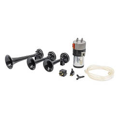 Cигнал звуковий повітряний "дудка" 12V 3-тоновий Elegant (EL 100 746)